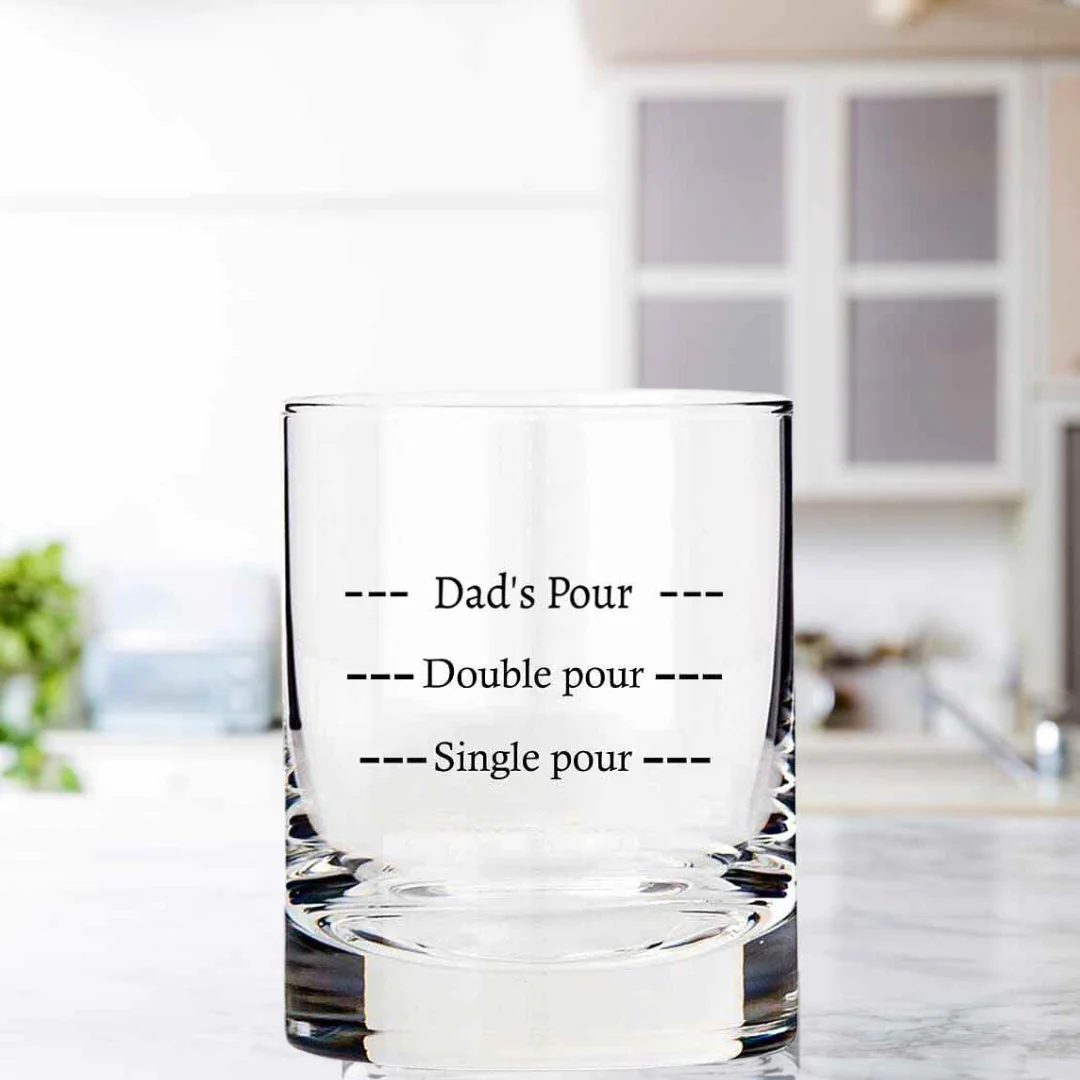 Fancy Custom Whiskey Glass - Perfect Father's Day Gift For Dad - Pour - Image 4