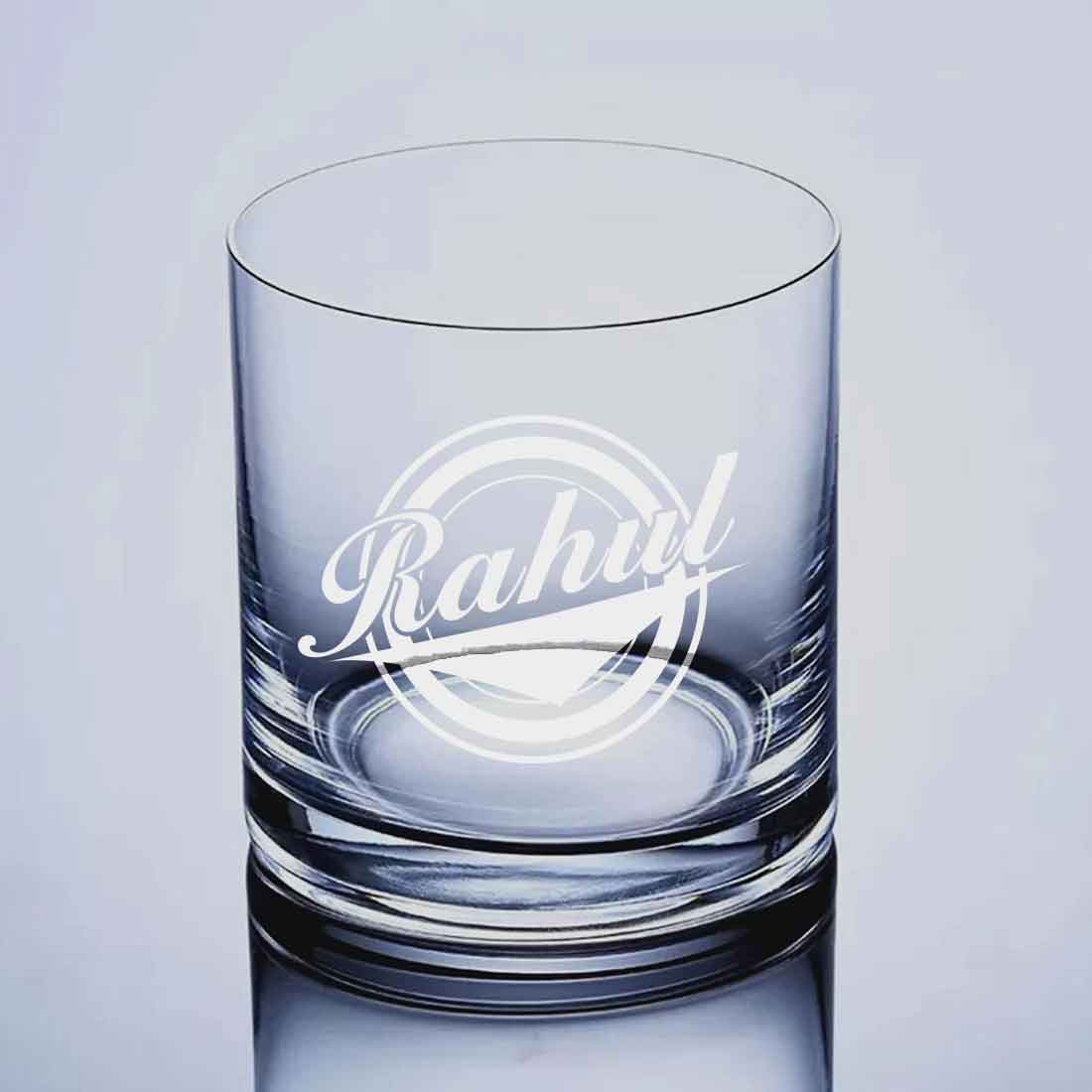 Personalized Whiskey Glass with Name - Gift for Husband Boyfriend - Retro - Image 3