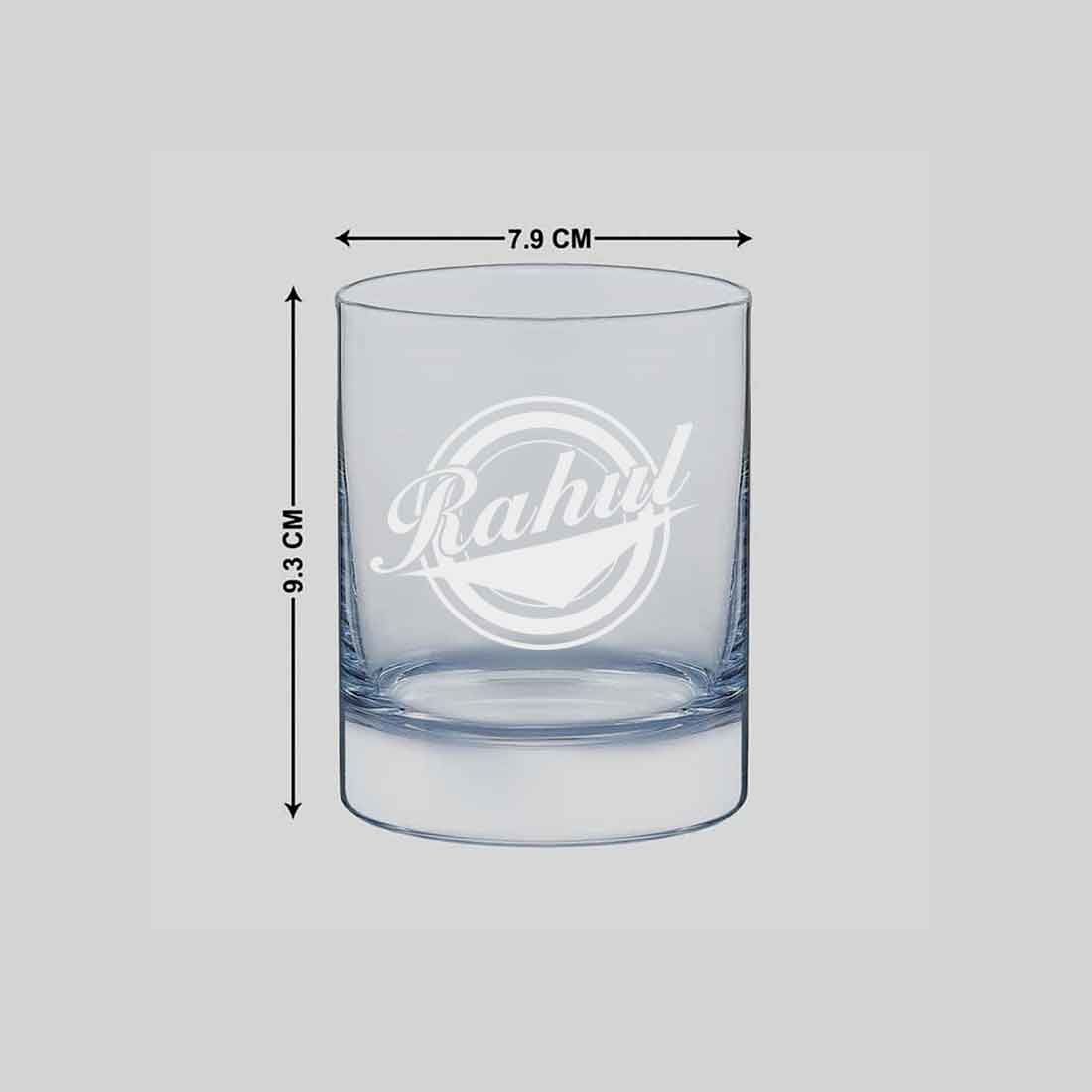 Personalized Whiskey Glass with Name - Gift for Husband Boyfriend - Retro - Image 5