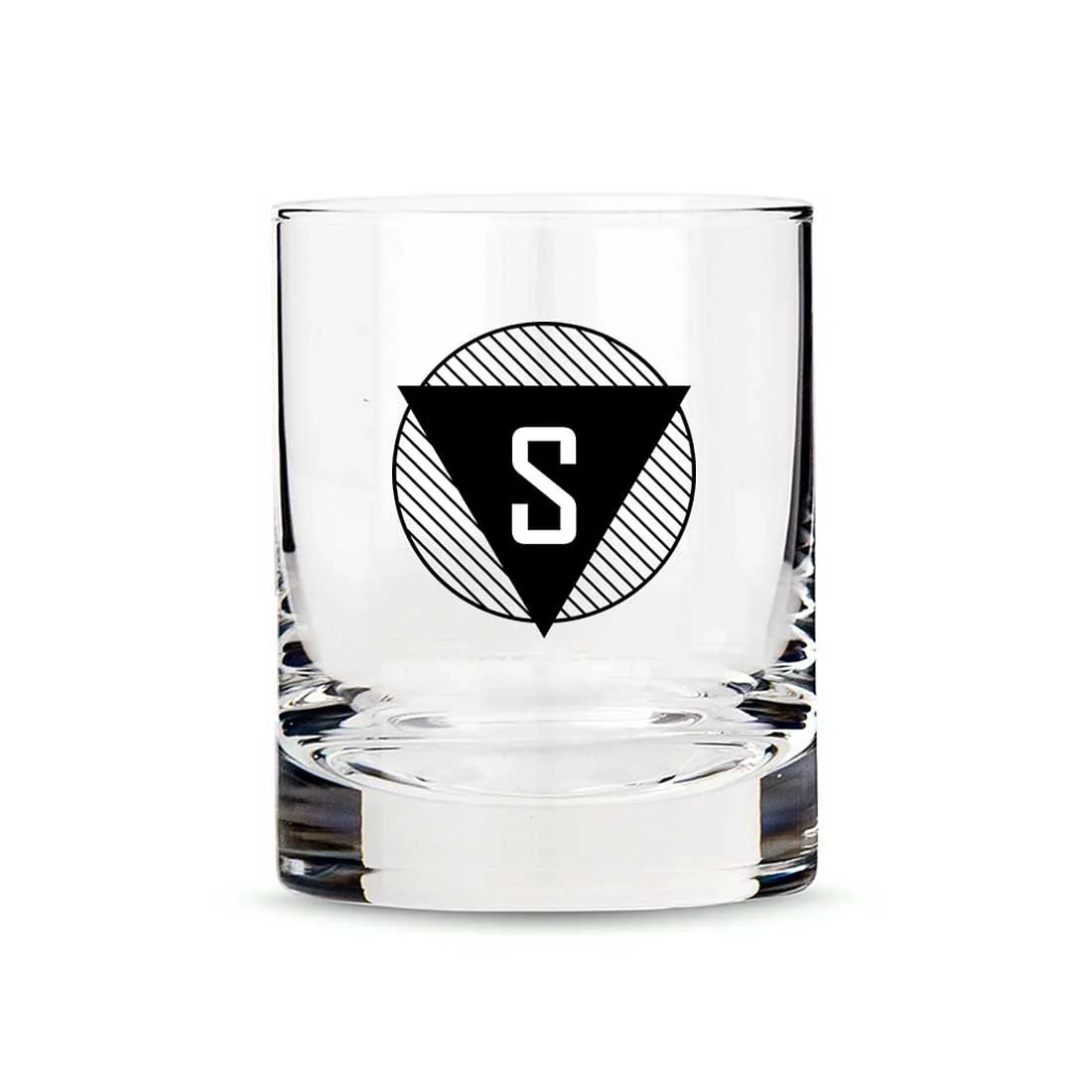 Pretty Personalized Whiskey Glass - Gift For Him Husband Boyfriend - Monogram Triangle - Image 11