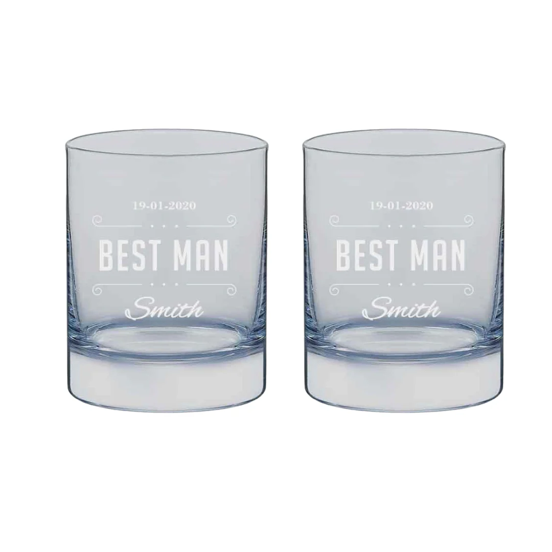 Beautiful Personalized Whiskey Glass - Wedding Gift - Best Man Gifts - Image 7