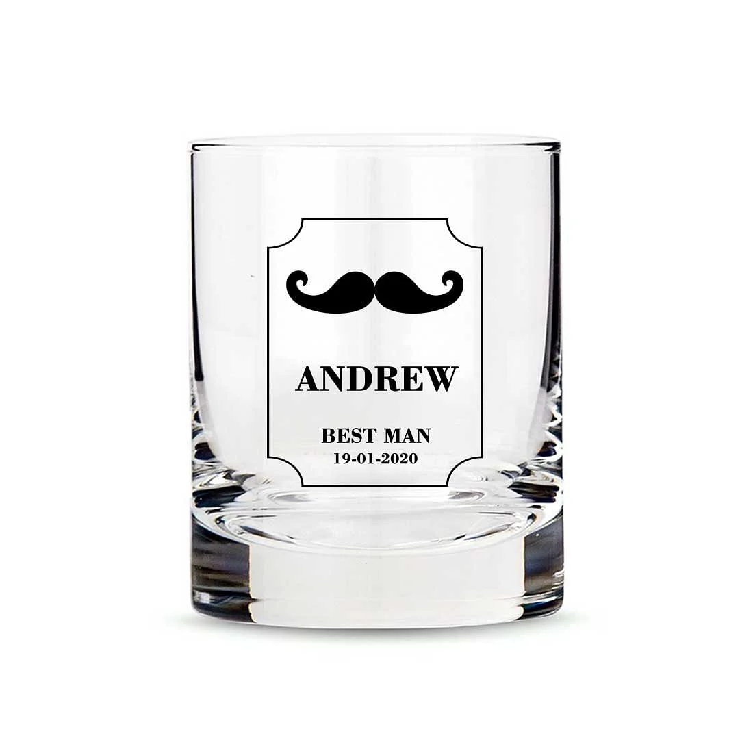 Attractive Personalized Whiskey Glass - Wedding Gift - Best Man Gifts - Hip - Image 3