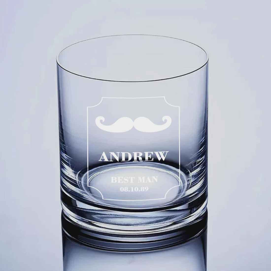 Attractive Personalized Whiskey Glass - Wedding Gift - Best Man Gifts - Hip - Image 4