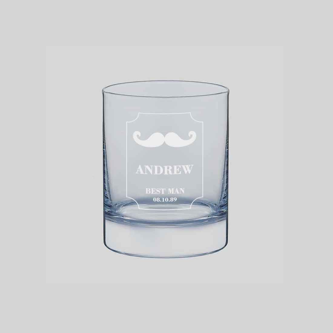 Attractive Personalized Whiskey Glass - Wedding Gift - Best Man Gifts - Hip - Image 5