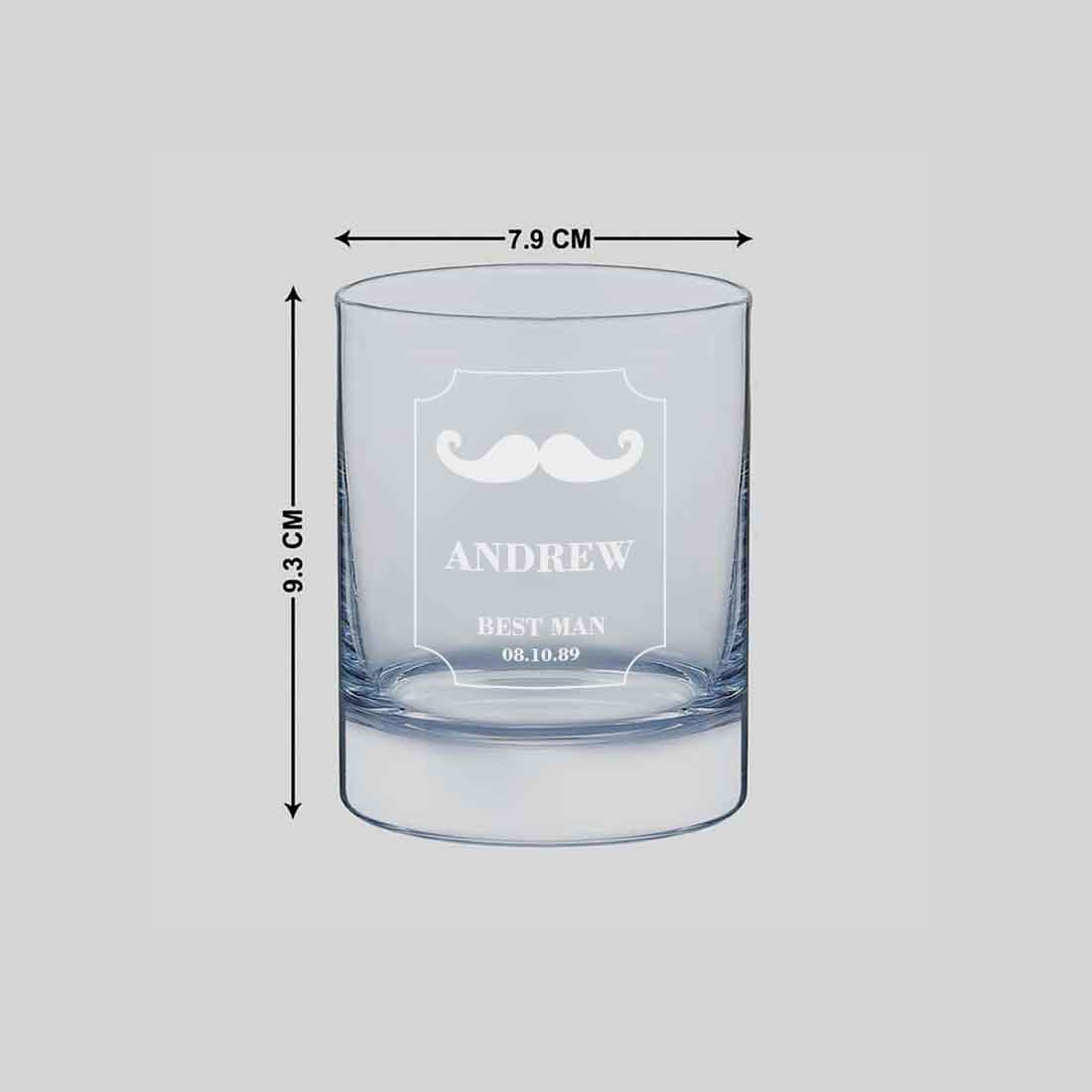 Attractive Personalized Whiskey Glass - Wedding Gift - Best Man Gifts - Hip - Image 7