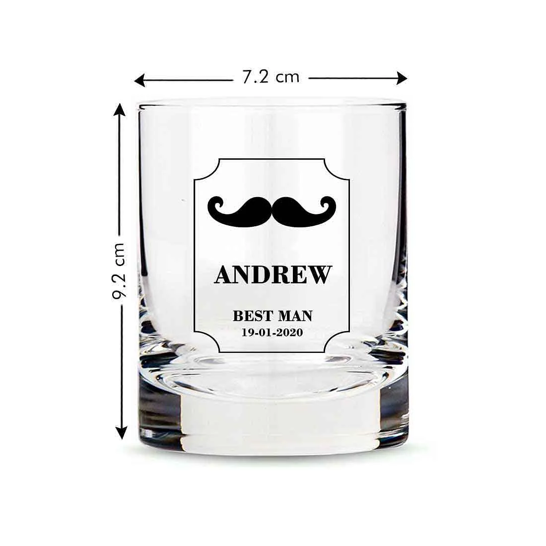 Attractive Personalized Whiskey Glass - Wedding Gift - Best Man Gifts - Hip - Image 8