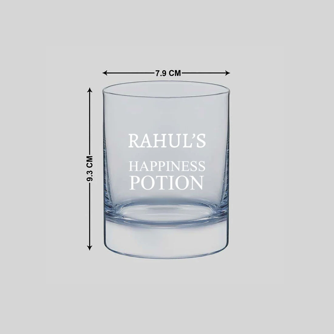 New Personalized Whiskey Glass - Gift For Him Husband Boyfriend - Happiness - Image 9