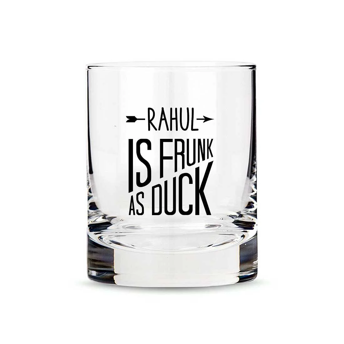 Funny Personalized Whiskey Glass - Gift for Him Husband Boyfriend - Frunk Duck - Image 4