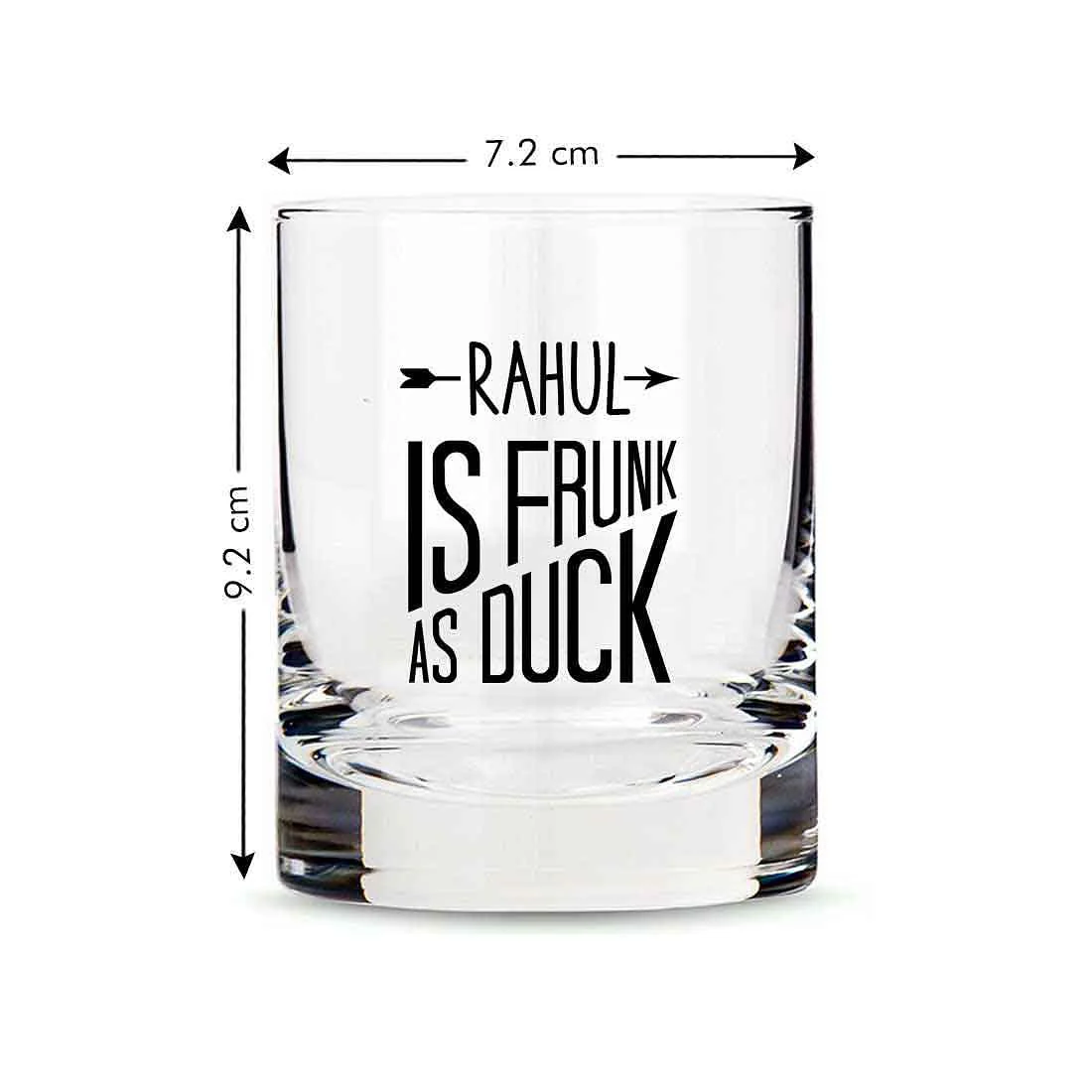 Funny Personalized Whiskey Glass - Gift for Him Husband Boyfriend - Frunk Duck - Image 6