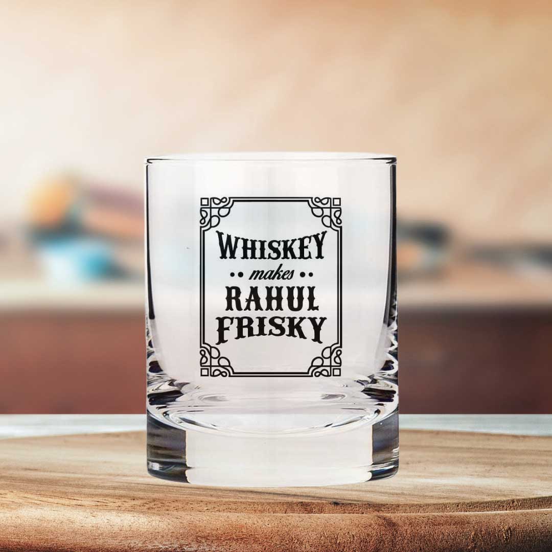 Awesome Custom Whiskey Glass -Perfect Gift for Girlfriend Boyfriend - Frisky - Image 4