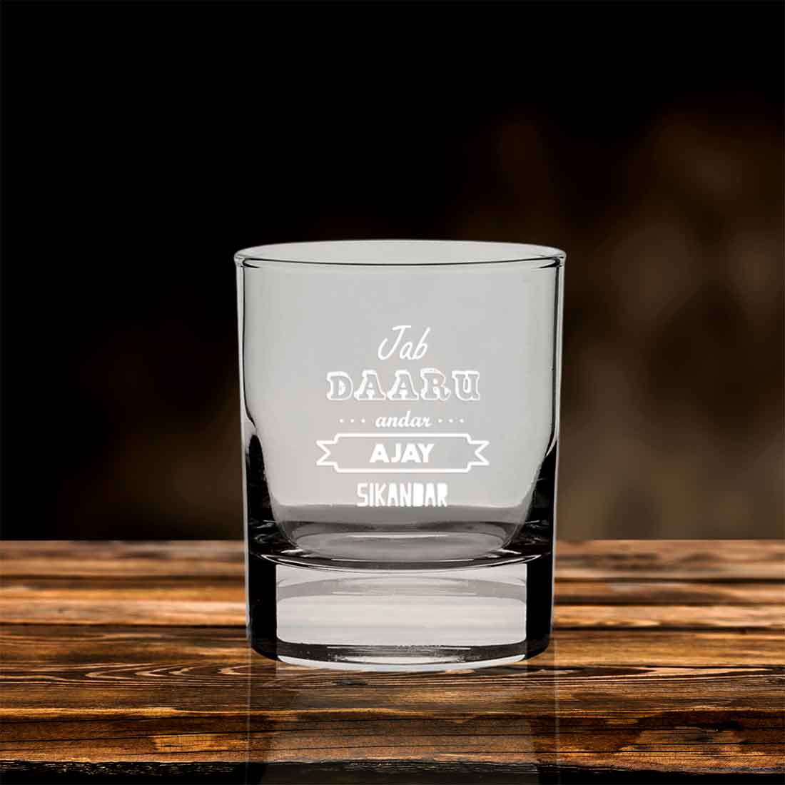 Customized Gifts for Him Whiskey Glass-Perfect Gift for Boyfirend Husband-Daaru - Image 5