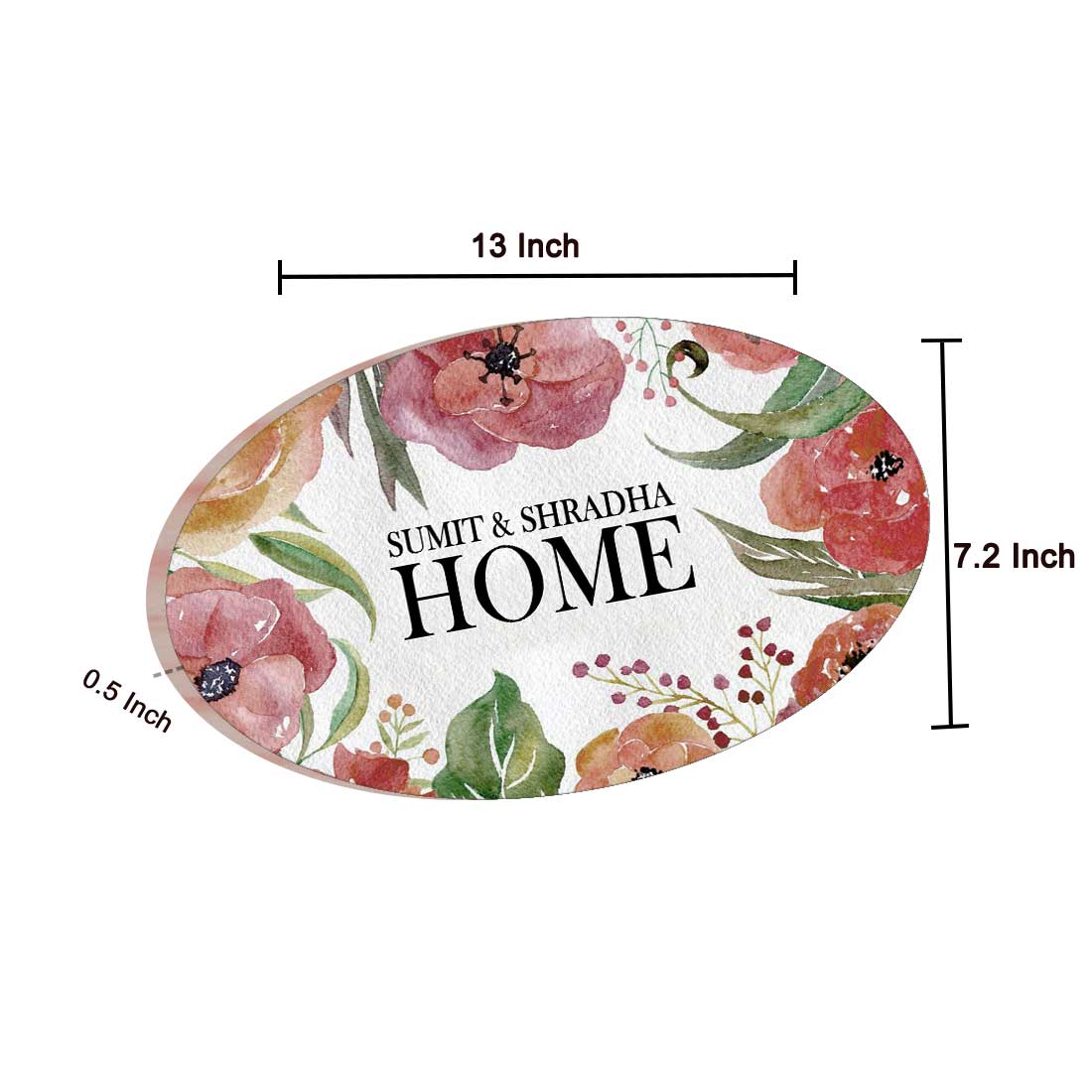 Personalised Oval Name Plates for Home Bungalows Flats - Image 4