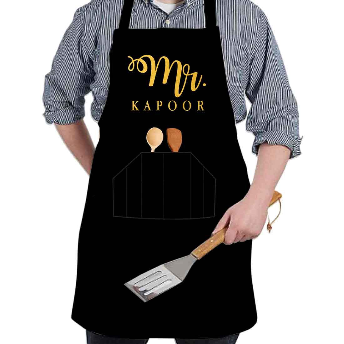 Personalised Cooking Apron With Name Anniversary Gifts for Him - Mr - Image 2