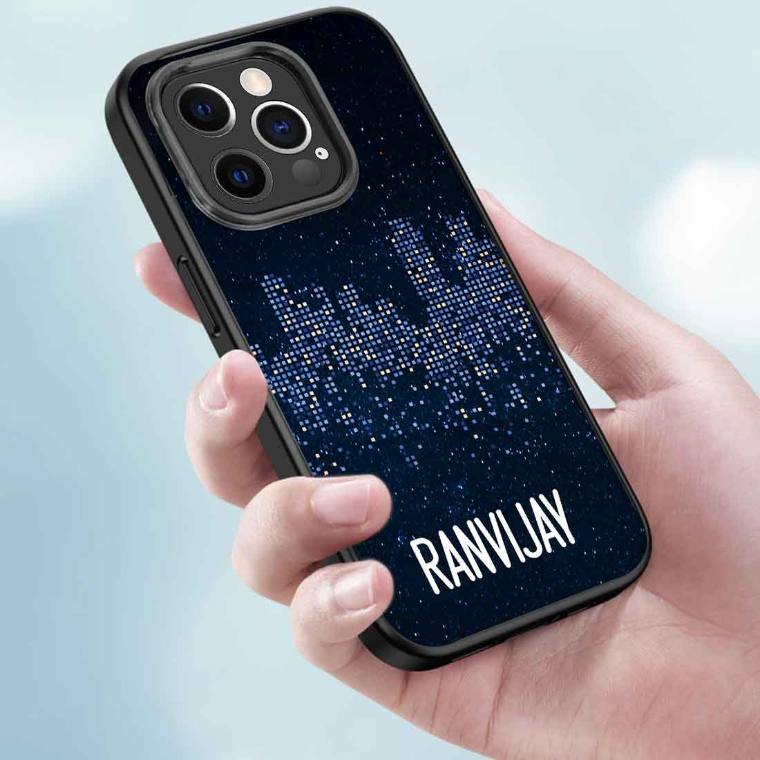 Personalized Back Cover with Name iPhone 12 Pro Case Mobile Covers Design - City - Image 3