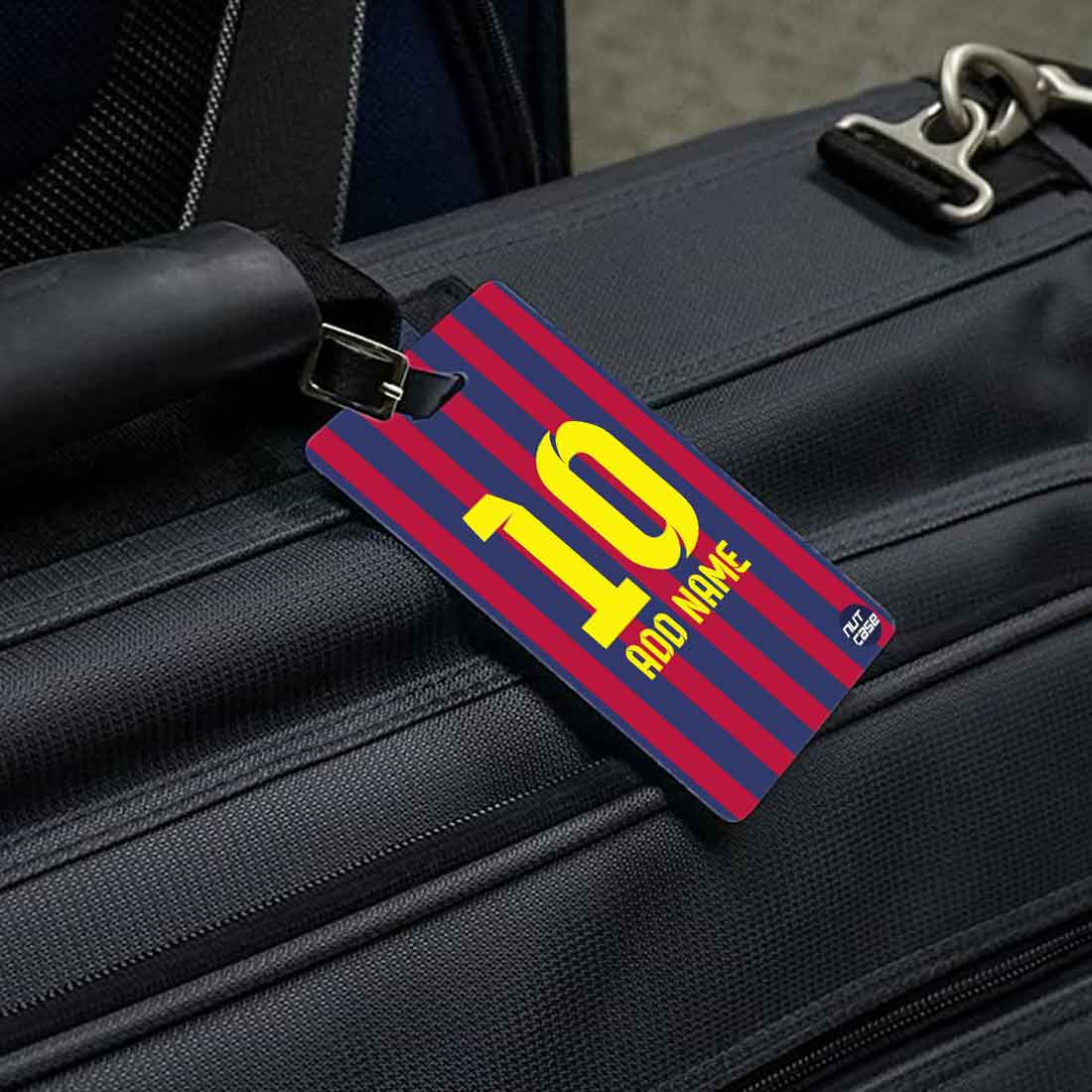 Personalized Best Luggage Tags for Men Set of 2 - Football Jersey - Image 2