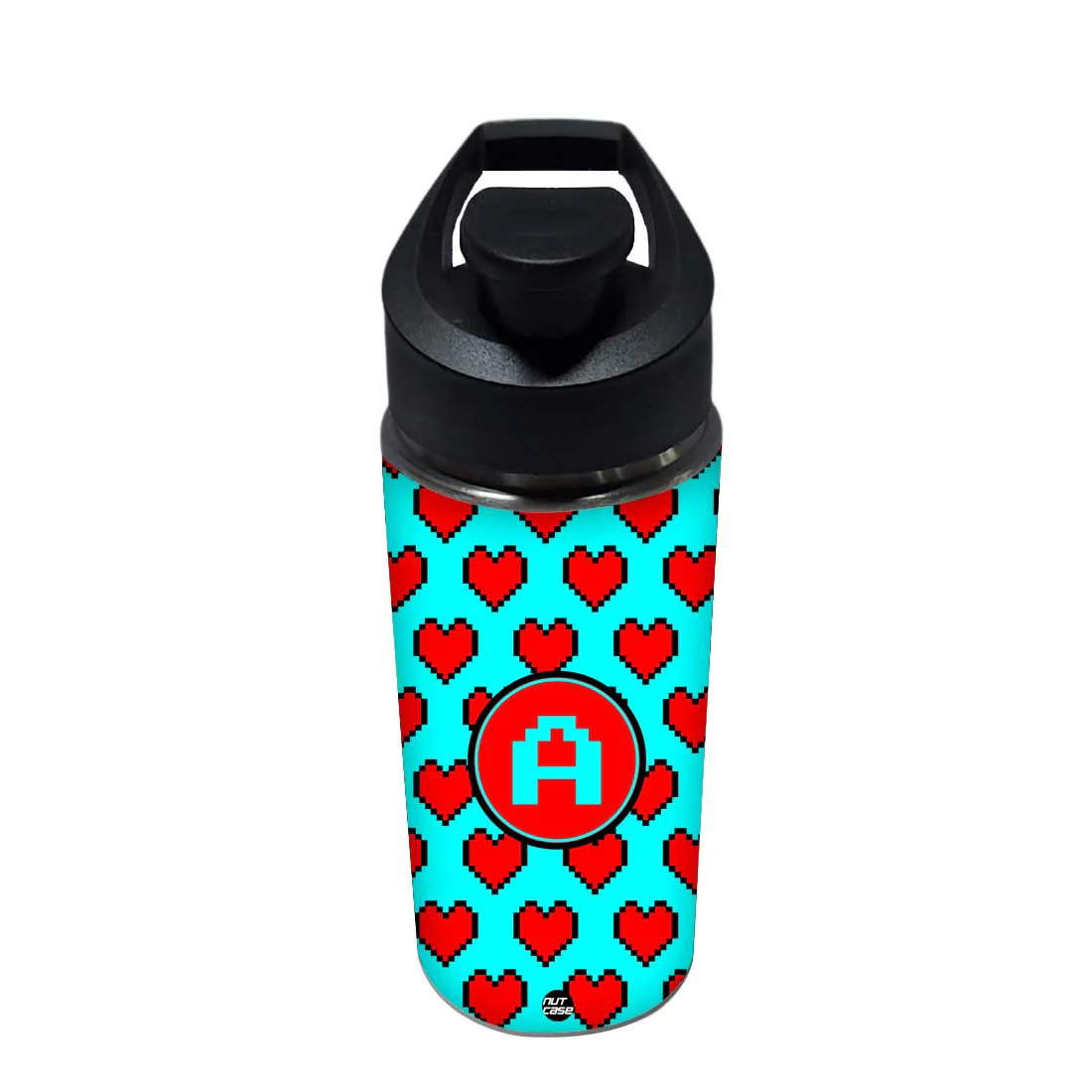 Personalized Bottle With Name - Red Heart - Image 3