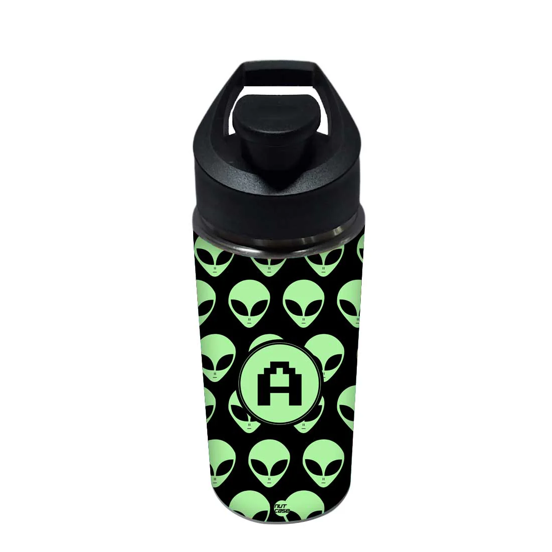 Kids Water Bottle Customised With Name - Alien - Image 3
