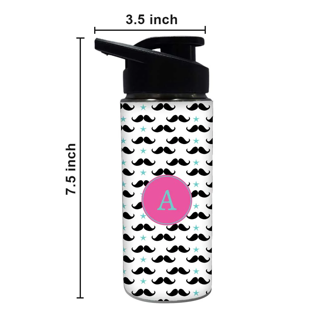 Custom Bottle For Kids - Mustache - Image 4