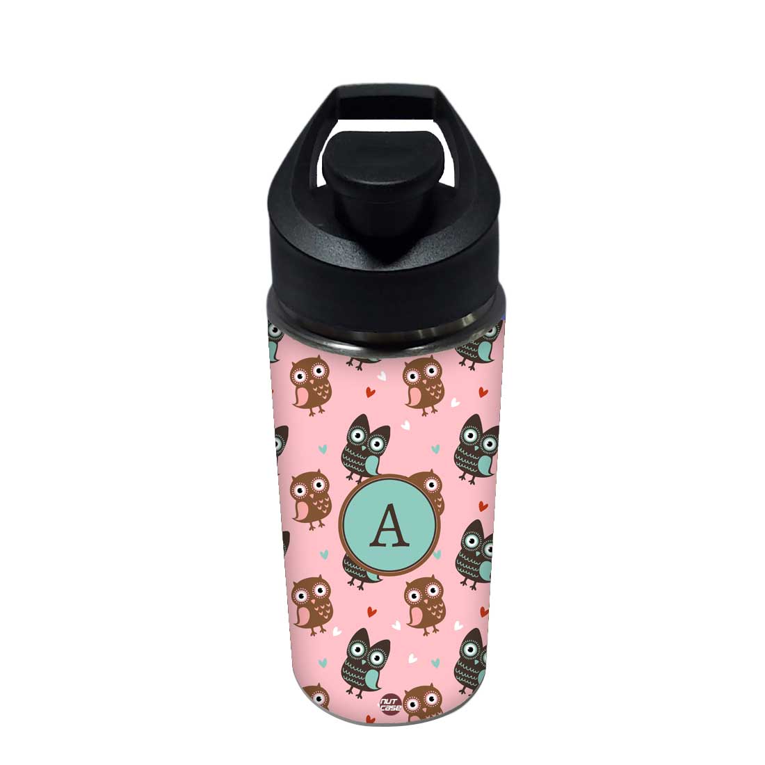 Customized Bottle With Name - Cute Owl - Image 4
