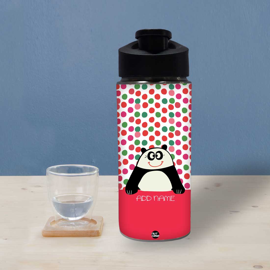 Personalized Sipper Bottle For Kids - Cute Panda - Image 2