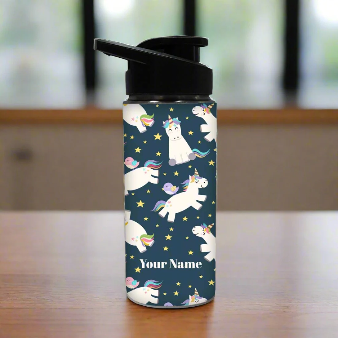 Unicorn Name Bottle Custom Sipper Bottles - Image 2