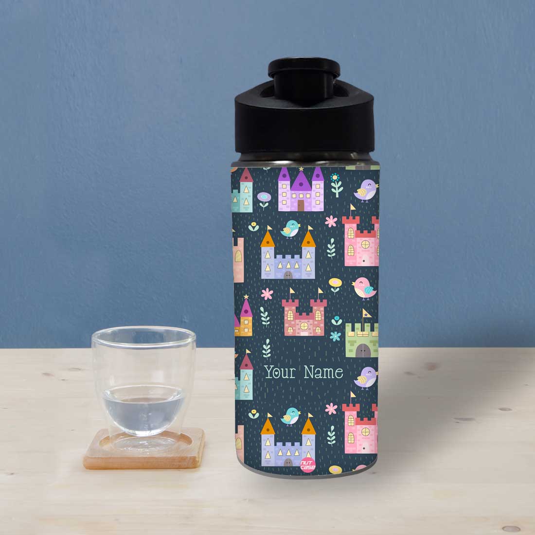Personalized Metal Water Bottles for Girls Sipper Bottle-Princess Home - Image 3