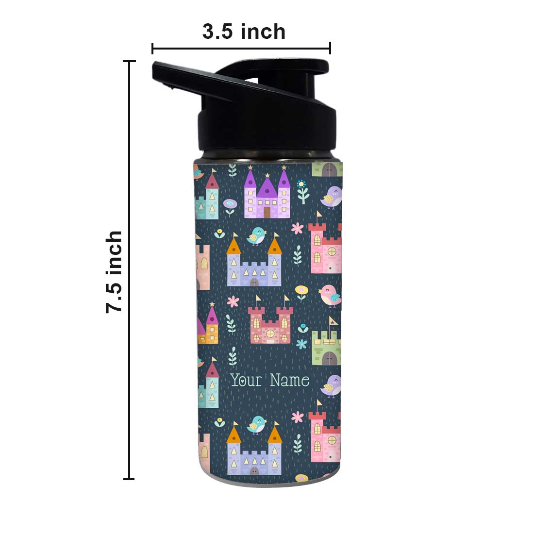 Personalized Metal Water Bottles for Girls Sipper Bottle-Princess Home - Image 5