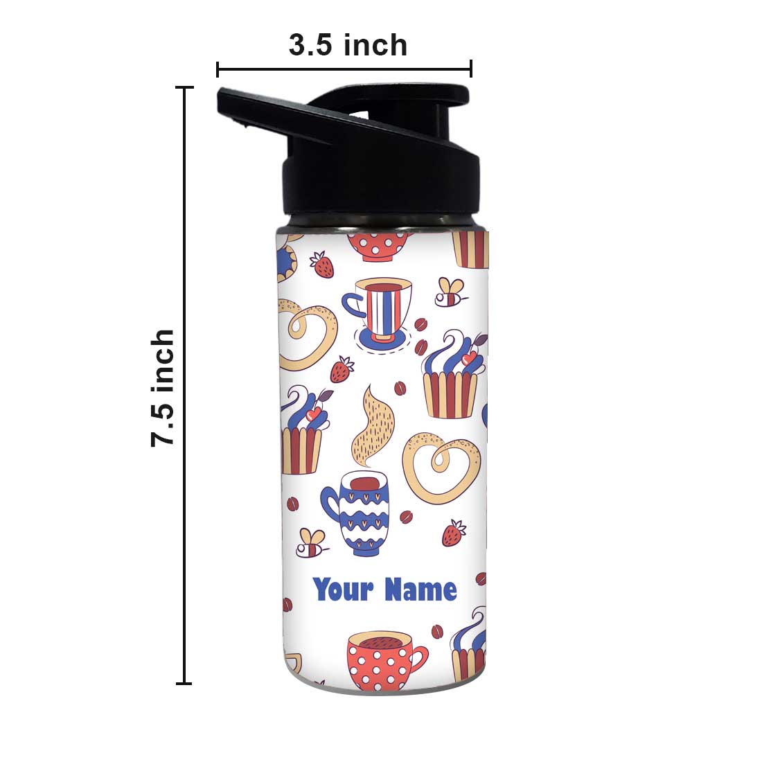 Personalised Sipper Bottle For Kids - Cup of Tea - Image 4