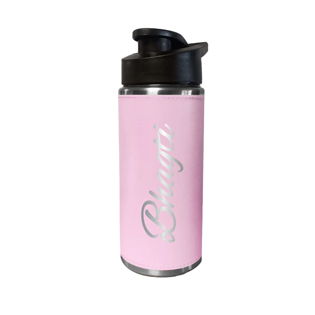 Custom Water Bottle Pink Stainless Steel Sipper Bottle With Name for Girls - Image 4