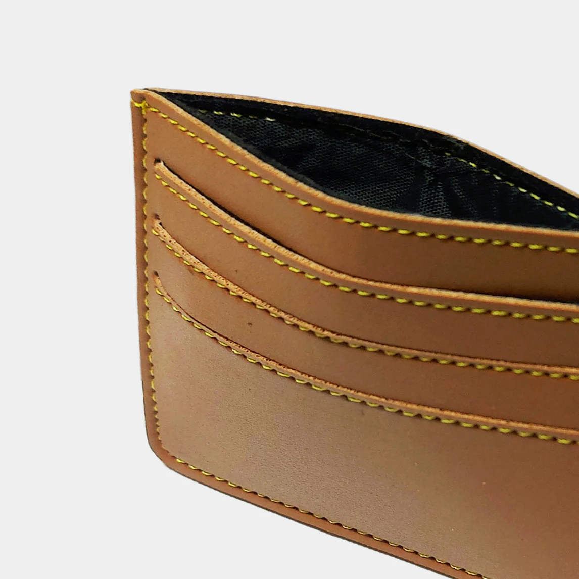Personalized Card Wallet With Name for Men - Brown - Image 5