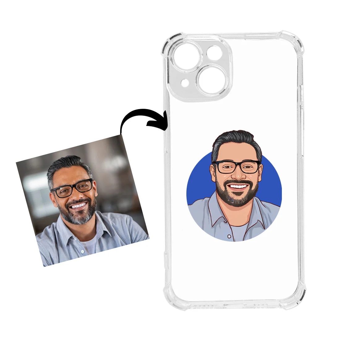 Personalized Photo Phone Case For iPhone 15 High Quality Transparent TPU Flexible Mobile Cover - Image 6