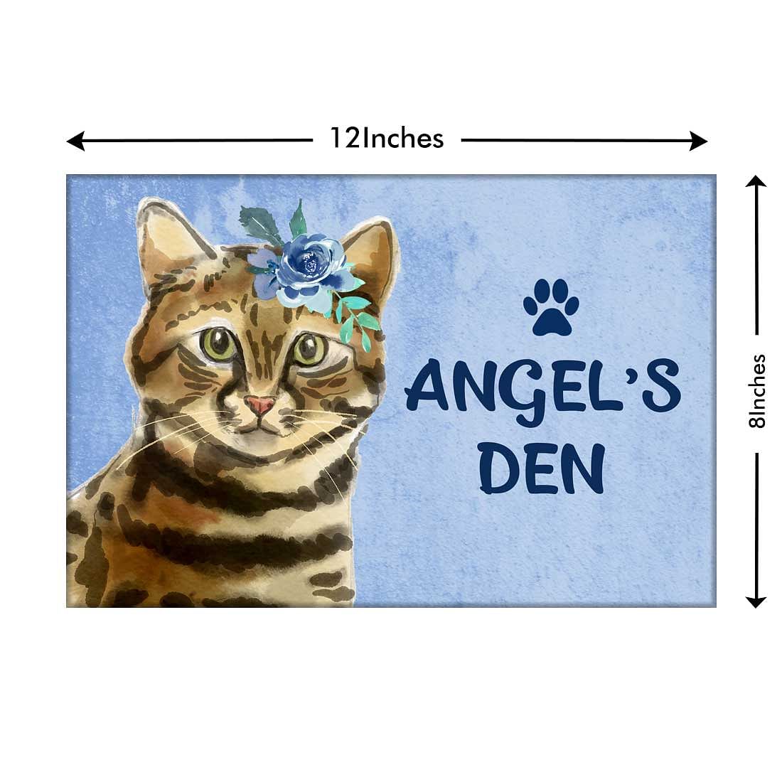 Personalized Cat Name Plate House Sign -Bengal Kitty - Image 3