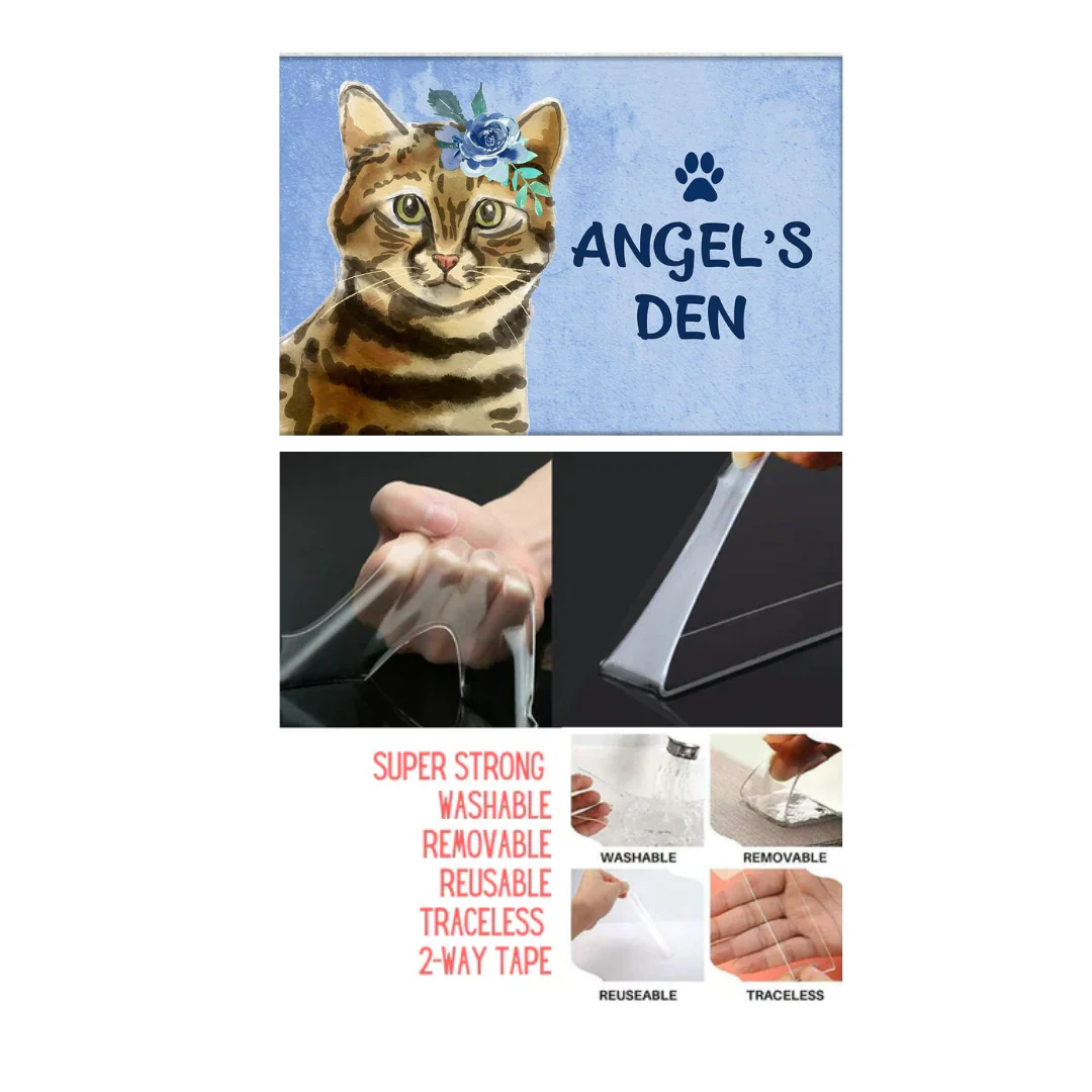 Personalized Cat Name Plate House Sign -Bengal Kitty - Image 5