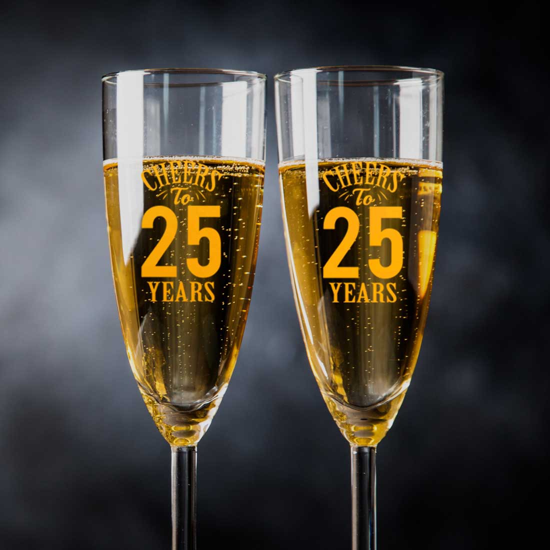 Personalized Champagne Glasses Anniversary Gifts For Parents - Add Any Number - Image 5