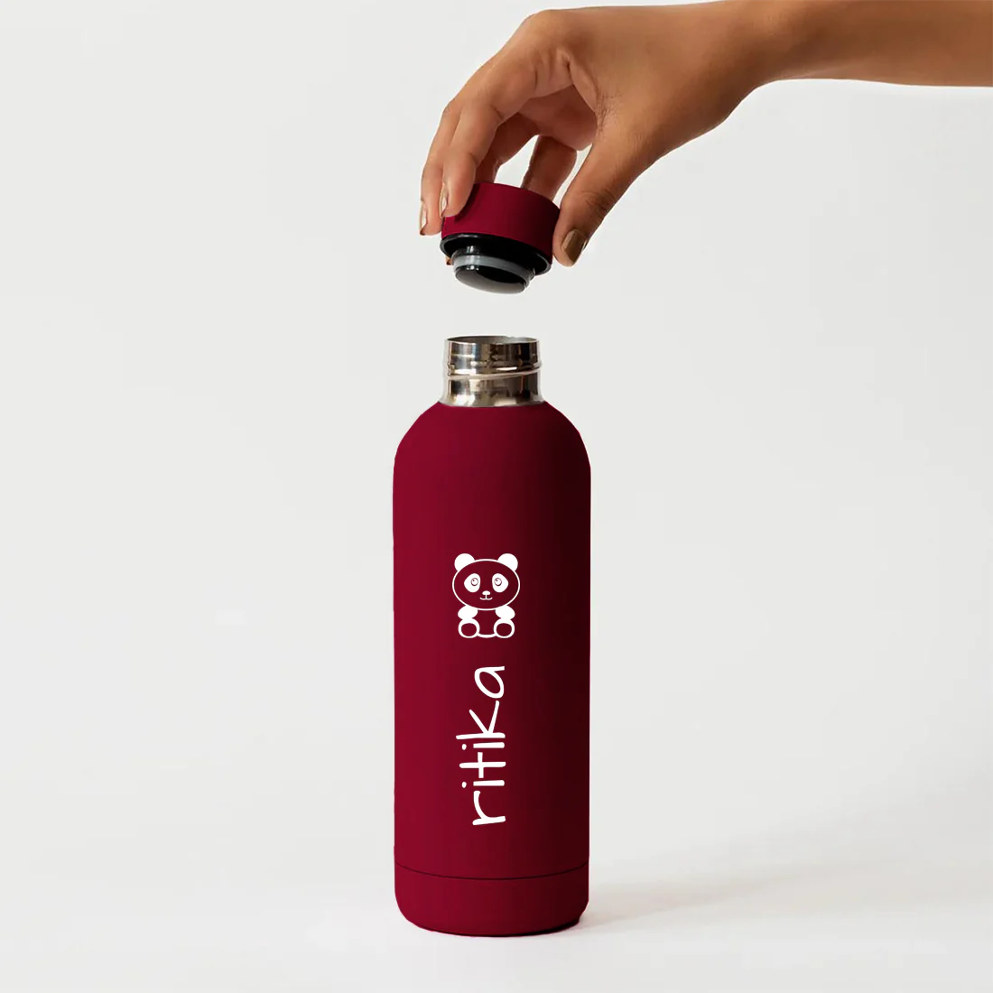 Personalized Childrens Insulated Drink Bottles with Panda - Stainless Steel Bottle for Travel, Shool, Home - BPA Free, Leakproof - Image 5