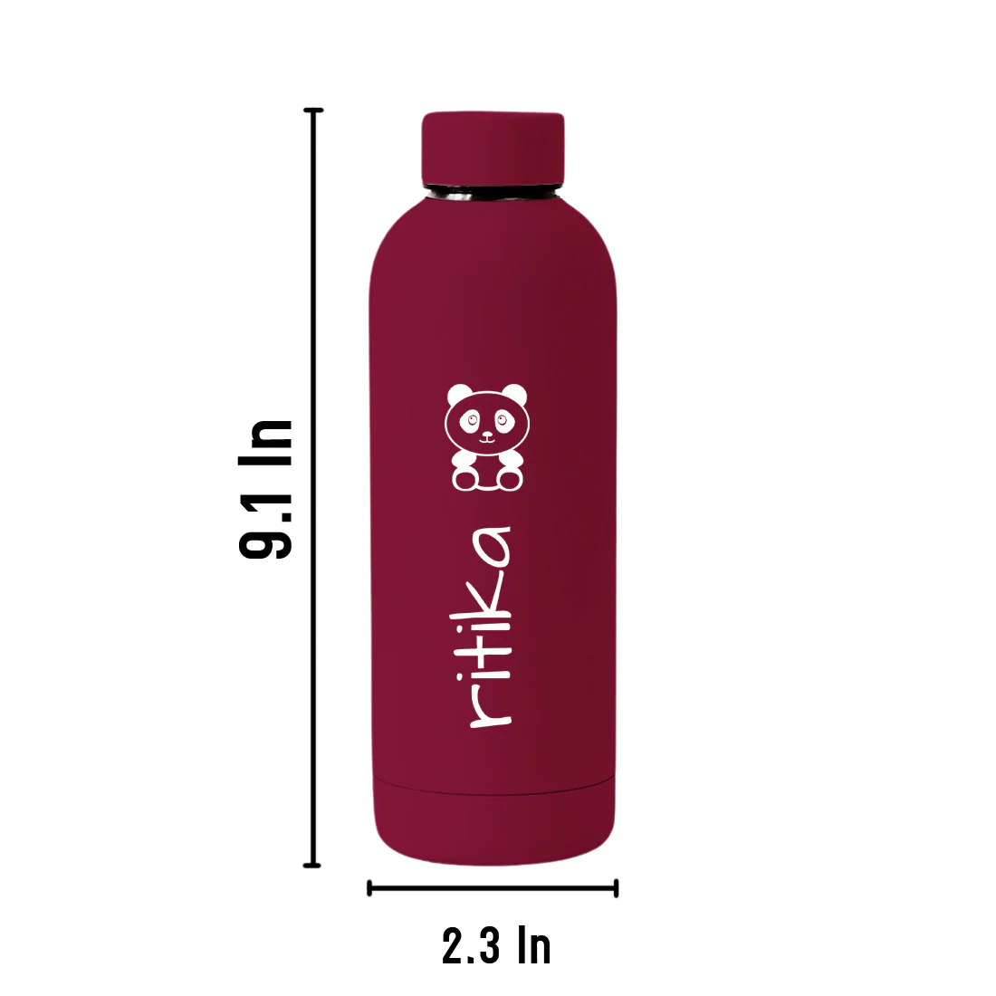 Personalized Childrens Insulated Drink Bottles with Panda - Stainless Steel Bottle for Travel, Shool, Home - BPA Free, Leakproof - Image 6