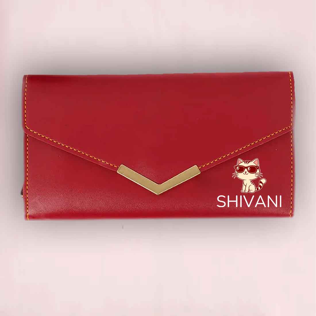 Personalized Clutch Ladies Purse with Name - Faux Leather Wallet for Women - Image 11