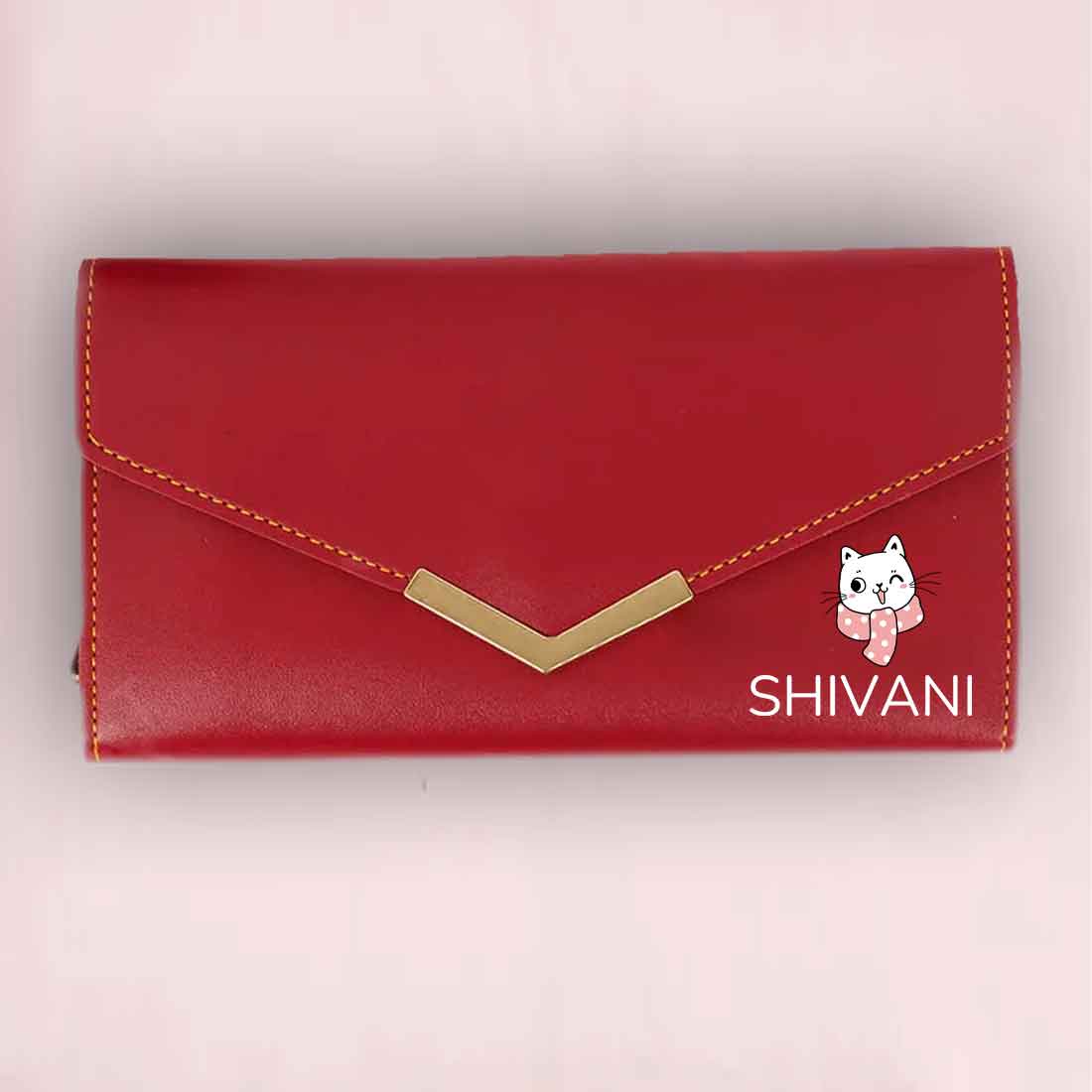 Personalized Clutch Ladies Purse with Name - Faux Leather Wallet for Women - Image 29