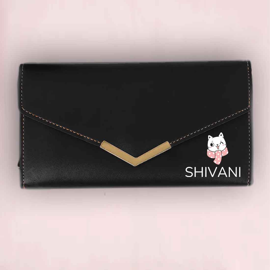 Personalized Clutch Ladies Purse with Name - Faux Leather Wallet for Women - Image 44