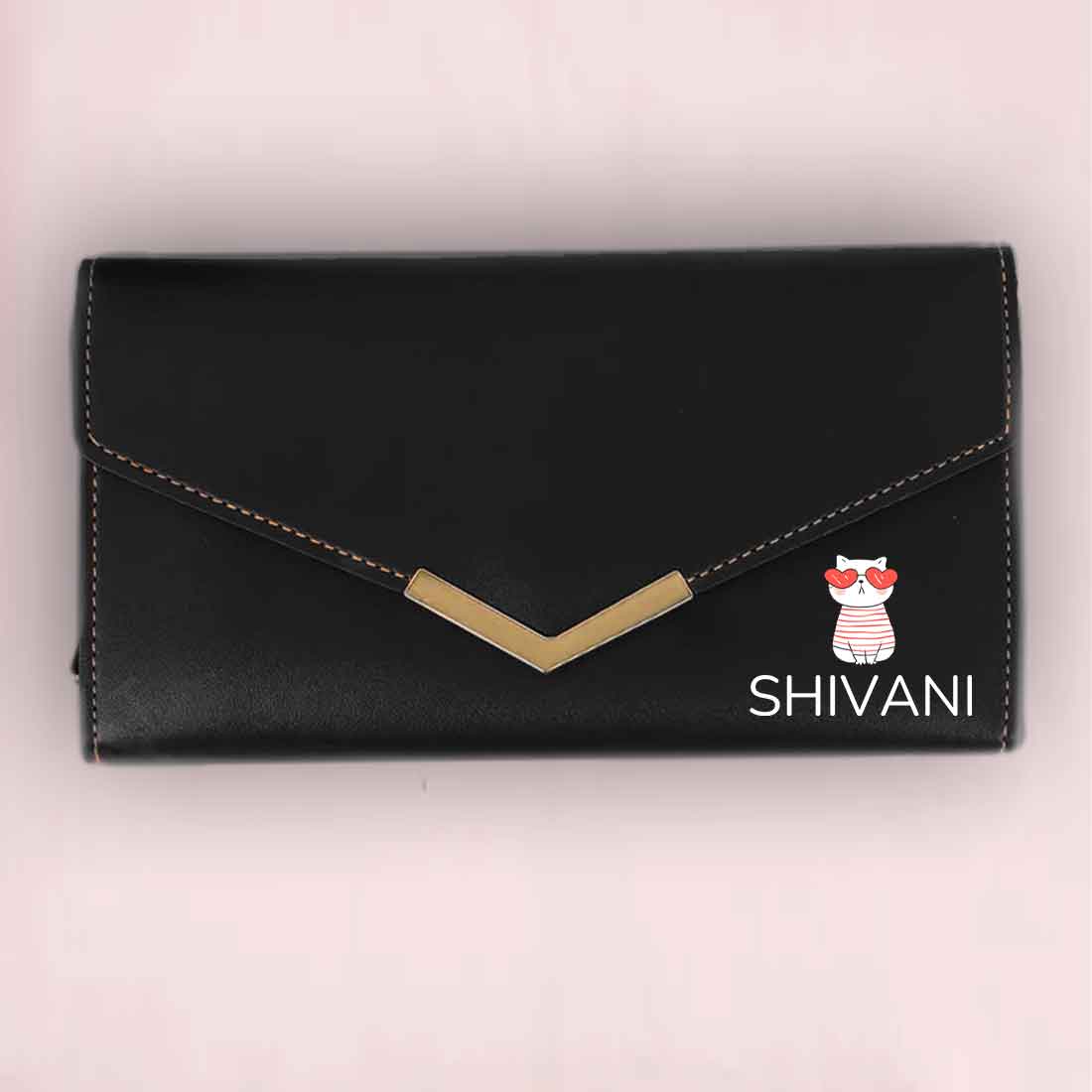 Personalized Clutch Ladies Purse with Name - Faux Leather Wallet for Women - Image 55