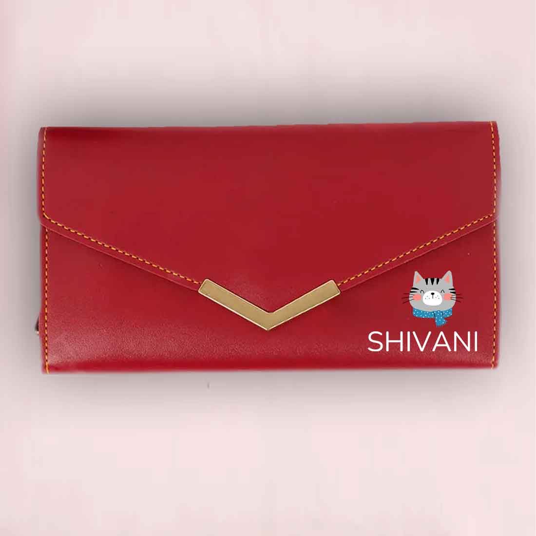 Personalized Clutch Ladies Purse with Name - Faux Leather Wallet for Women - Image 58