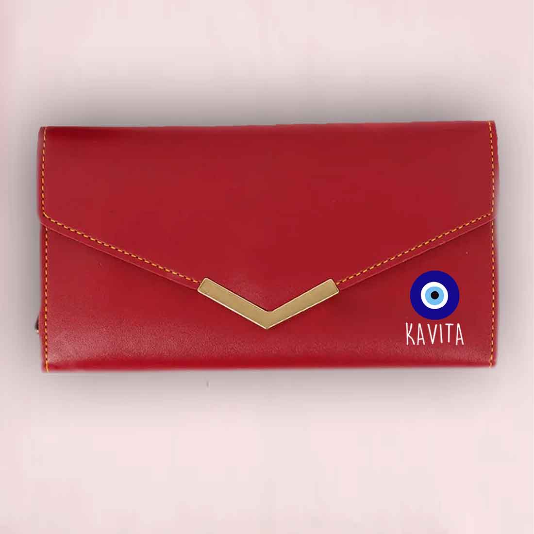 Personalized Clutch Purse for Ladies with Name - Faux Leather Wallet for Women - Image 11