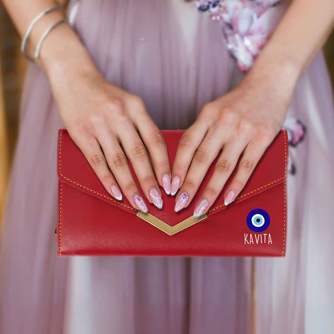 Personalized Clutch Purse for Ladies with Name - Faux Leather Wallet for Women - Image 13