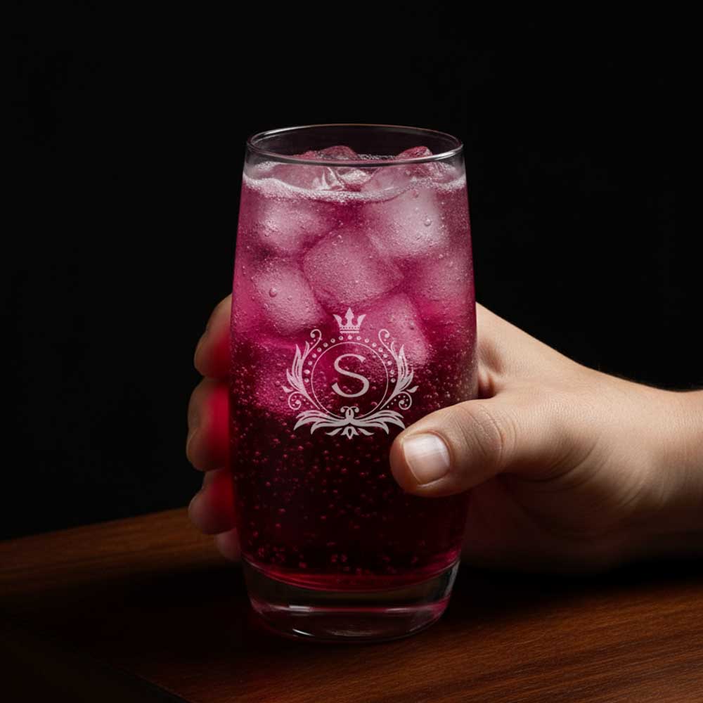 Personalized Cocktail Glasses Tall – Engraved Premium Glass for Water, Juice - Image 2