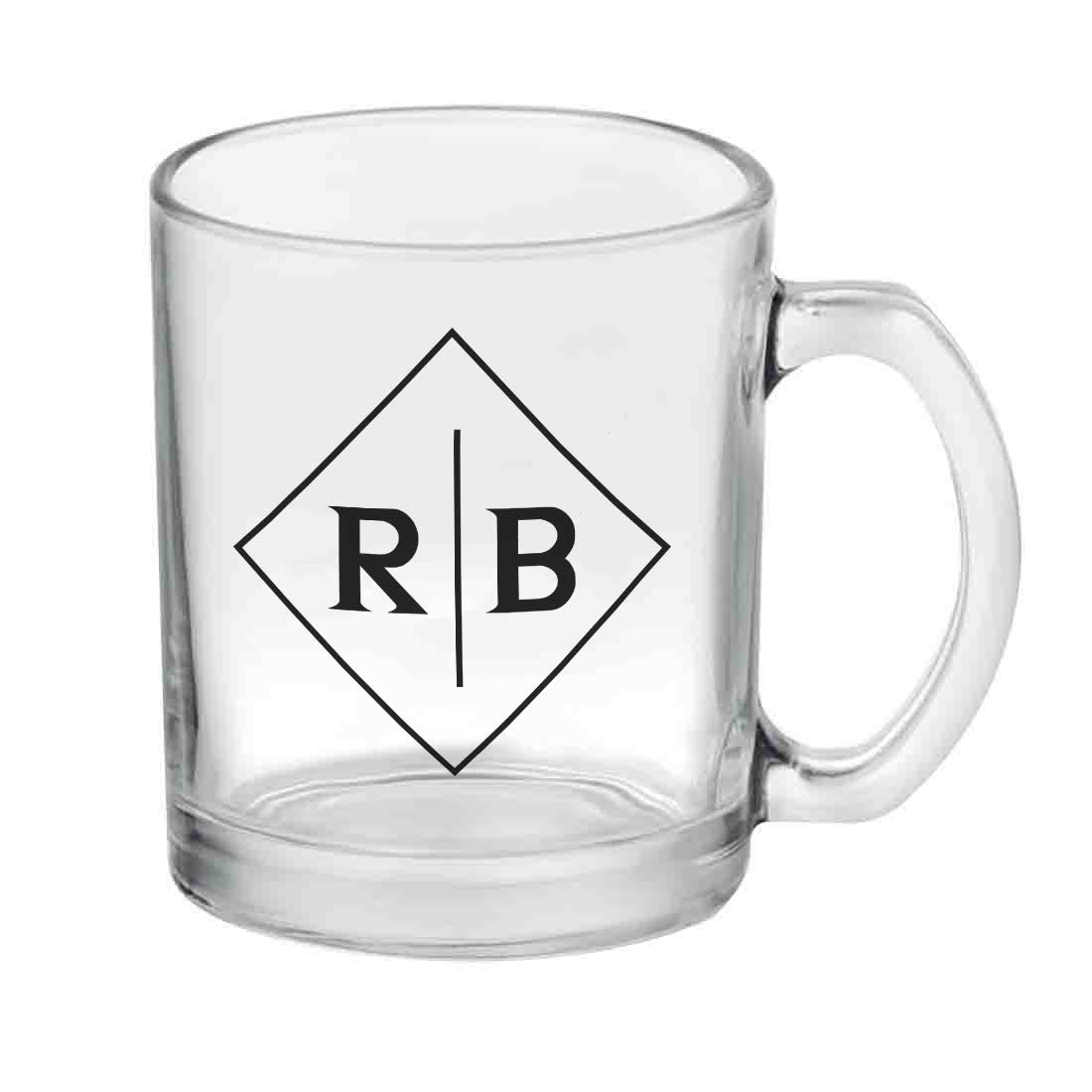 Personalized Coffee Mug Glass Cup for Tea- Add Monogram - Image 2