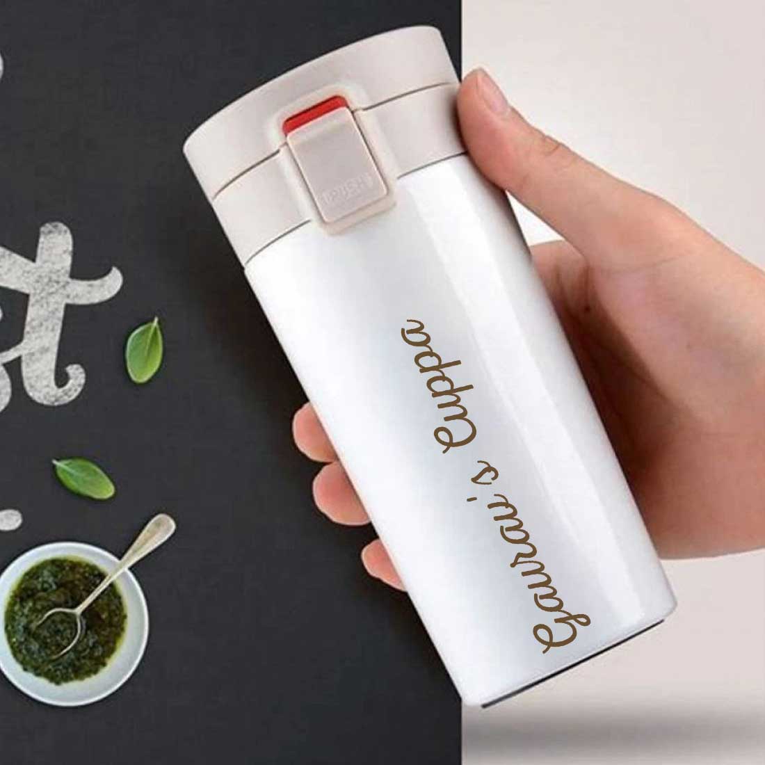 Personalized Coffee Tumbler With Name Engraved (380 ML) - Full Name - Image 2