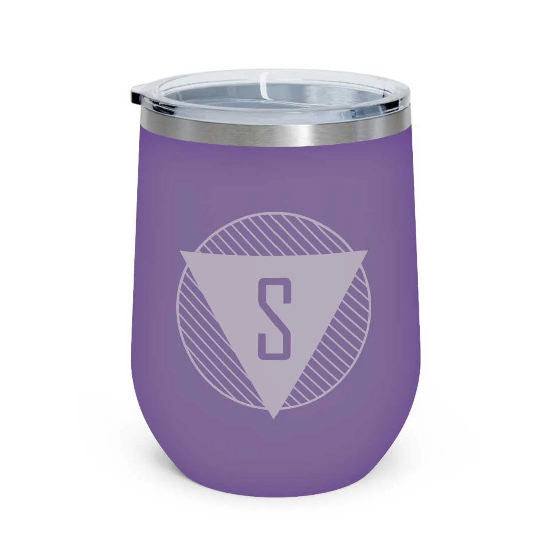Personalized Coffee Tumbler Stainless Steel Insulated Coffee Mugs for Office Travel Cup - Monogram Triangle - Image 11