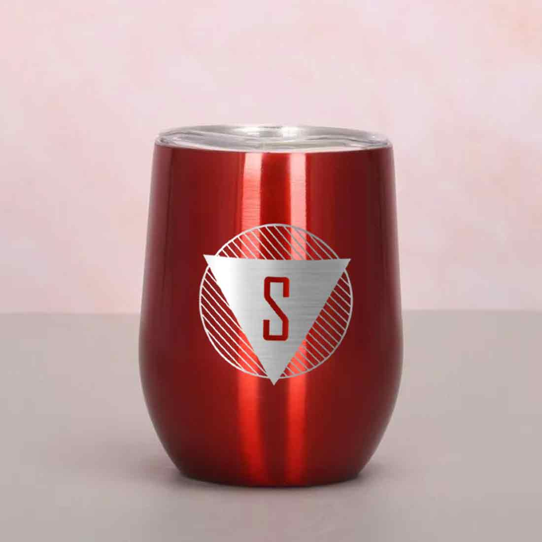 Personalized Coffee Tumbler Stainless Steel Insulated Coffee Mugs for Office Travel Cup - Monogram Triangle - Image 25