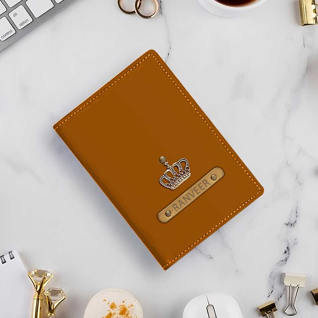 Personalized Cover of Passport with Charm Travel Wallet Document Holder - Image 53