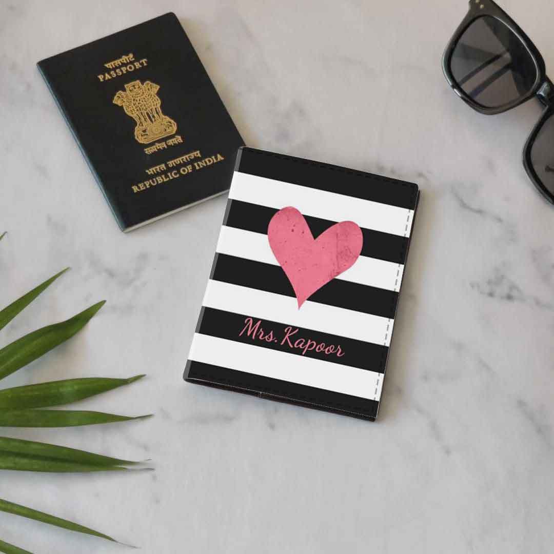 Personalized Couple Passport Cover Luggage Tag Gift Box- Mr Mrs Passport Sleeve and Bag Tag Set - Image 12